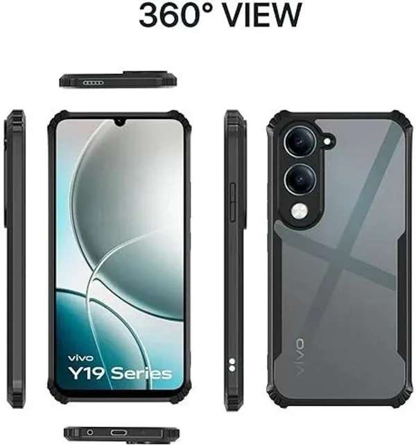 Back_Case_Cover_For_Iqoo_Z10_Lite_5g_/_Vivo_T4_Lite_5g_/_Y19_5g_/_Y19e_/_Y04_4g_/_Y29s_5g_Slim_Anti_Yellow_Protective_Shock_Proof_Bumper_Hybrid_Pc_With_Tpu_Frame_Transparent_Clear