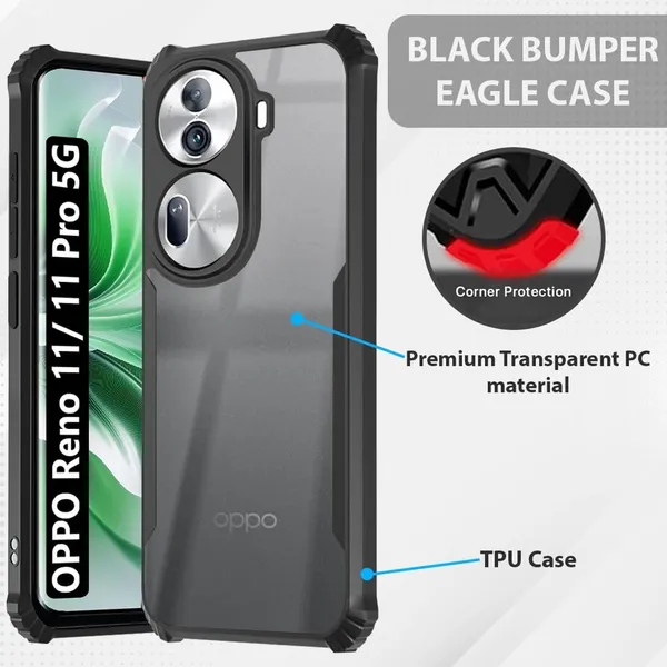 Back_Case_Cover_For_Oppo_Reno_11_Pro_5g_Reno_11_5g_Slim_Anti_Yellow_Protective_Shock_Proof_Bumper_Hybrid_Pc_With_Tpu_Frame_Transparent_Clear