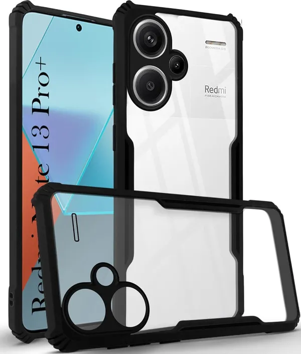 Back_Case_Cover_For_Redmi_Note_13_Pro_Plus__Slim_Anti_Yellow_Protective___Shockproof_Bumper___Hybrid_Pc_Plus_Tpu_Frame___Transparent_Clear