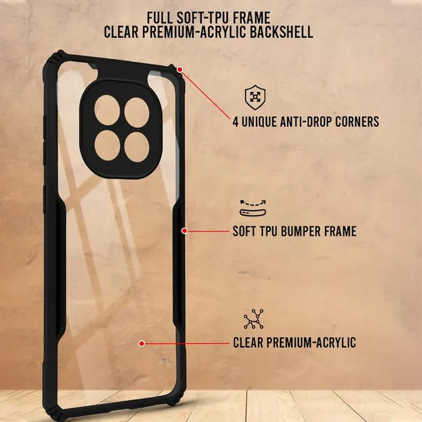 Back_Case_Cover_For_Oppo_F29_5g_Slim_Anti_Yellow_Protective_Shock_Proof_Bumper_Hybrid_Pc_With_Tpu_Frame_Transparent_Clear