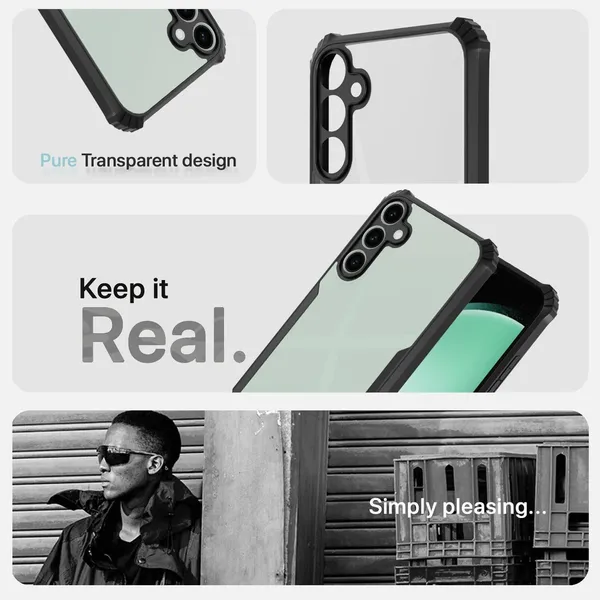 Back_Case_Cover_For_Samsung_S25_Fe__Slim_Anti_Yellow_Protective___Shockproof_Bumper___Hybrid_Pc_Plus_Tpu_Frame___Transparent_Clear