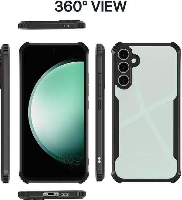 Back_Case_Cover_For_Samsung_S25_Fe__Slim_Anti_Yellow_Protective___Shockproof_Bumper___Hybrid_Pc_Plus_Tpu_Frame___Transparent_Clear
