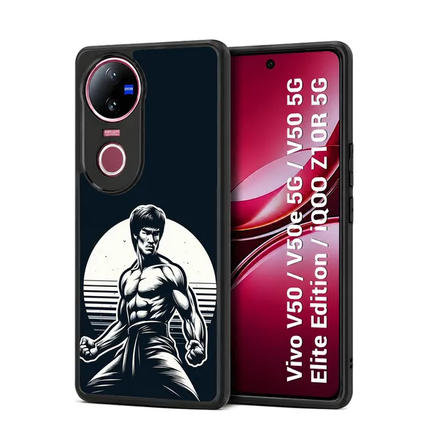 Martial_Arts_Fighter_Graphic_Dark_Design_Printed_Premium_Glossy_Back_Case_Cover_With_Camera_Protection_For_Vivo_V50_/_V50e_/_V50_5g_Elite_Edition_/_iQOO_Z10r_5g_Mk000002_Bx