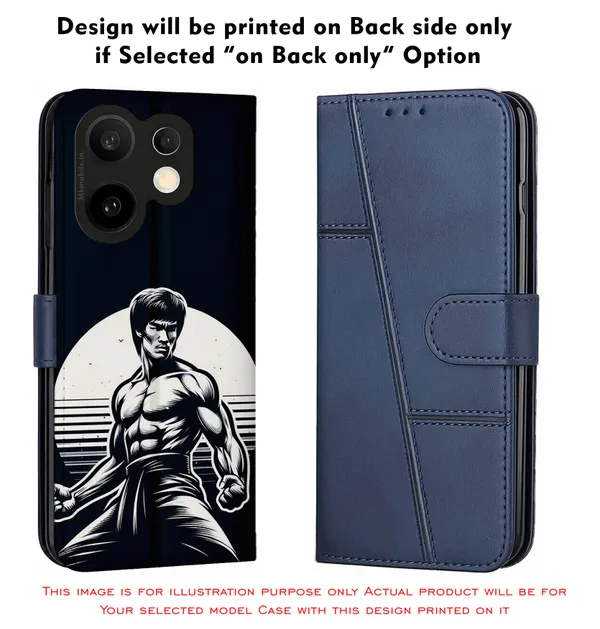 Martial_Arts_Fighter_Graphic_Dark_Design_Printed_Flip_Case_Cover_With_Camera_Protection_Mk000002_Fcuv