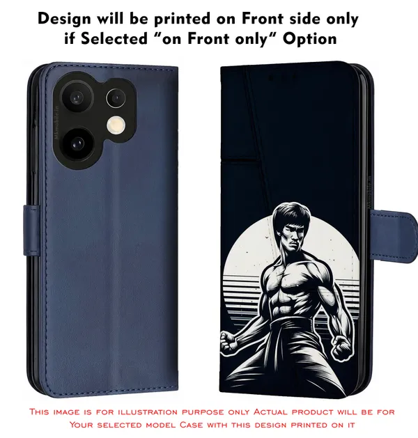 Martial_Arts_Fighter_Graphic_Dark_Design_Printed_Flip_Case_Cover_With_Camera_Protection_Mk000002_Fcuv