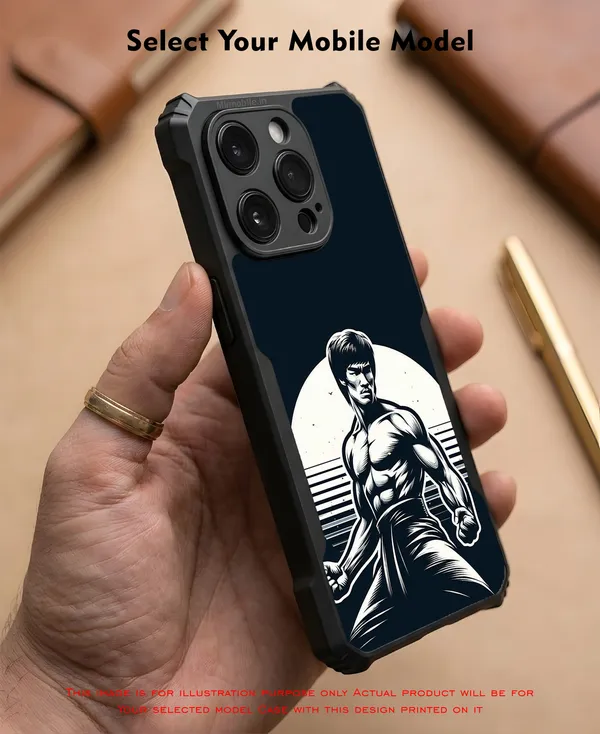 Martial_Arts_Fighter_Graphic_Dark_Design_Printed_Bumper_Glossy_Back_Case_Cover_With_Camera_Protection_Mk000002_Ip