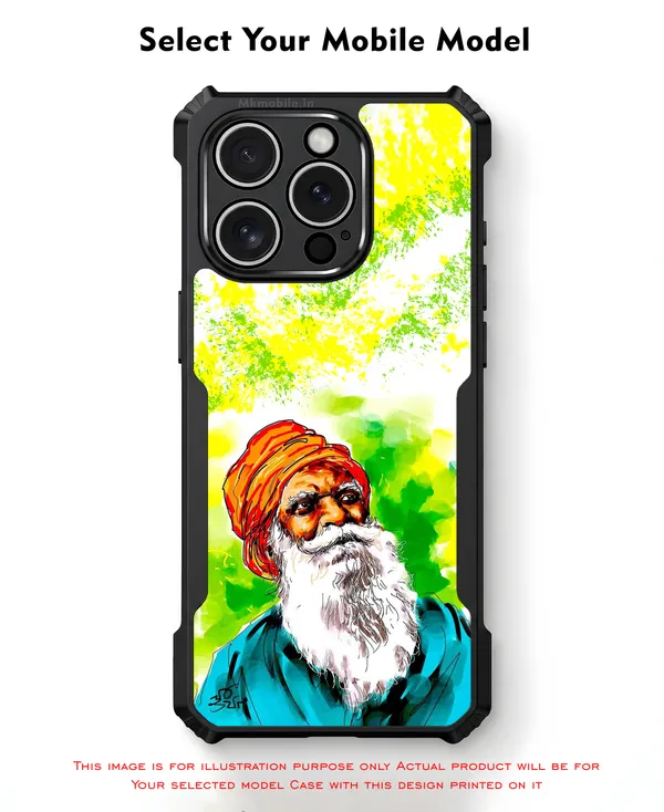 Nammalvar_Watercolor_Portrait_Design_Printed_Bumper_Glossy_Back_Case_Cover_With_Camera_Protection_Mk000003_Ip