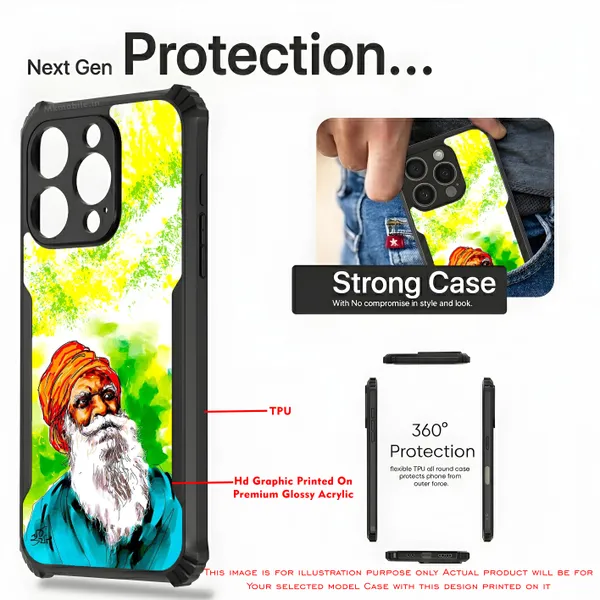Nammalvar_Watercolor_Portrait_Design_Printed_Bumper_Glossy_Back_Case_Cover_With_Camera_Protection_Mk000003_Ip