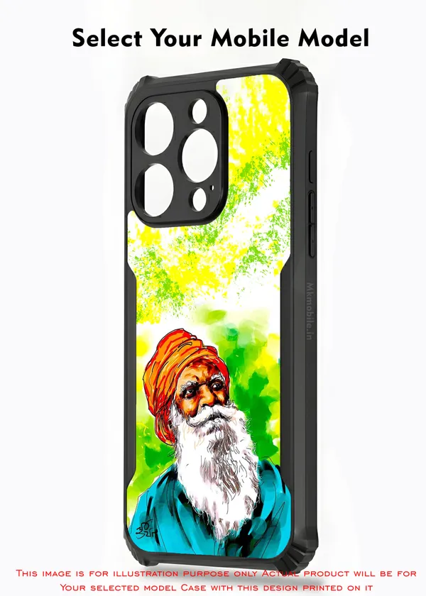 Nammalvar_Watercolor_Portrait_Design_Printed_Bumper_Glossy_Back_Case_Cover_With_Camera_Protection_Mk000003_Ip