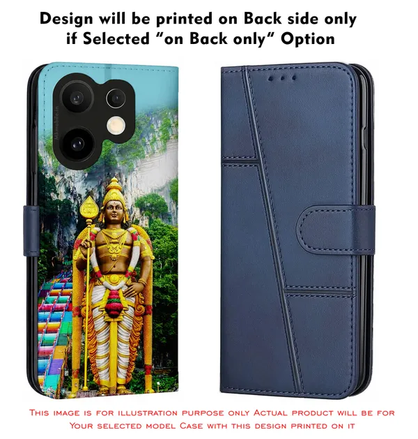 Lord_Murugan_Batu_Caves_Design_Printed_Flip_Case_Cover_With_Camera_Protection_Mk000006_Fcuv