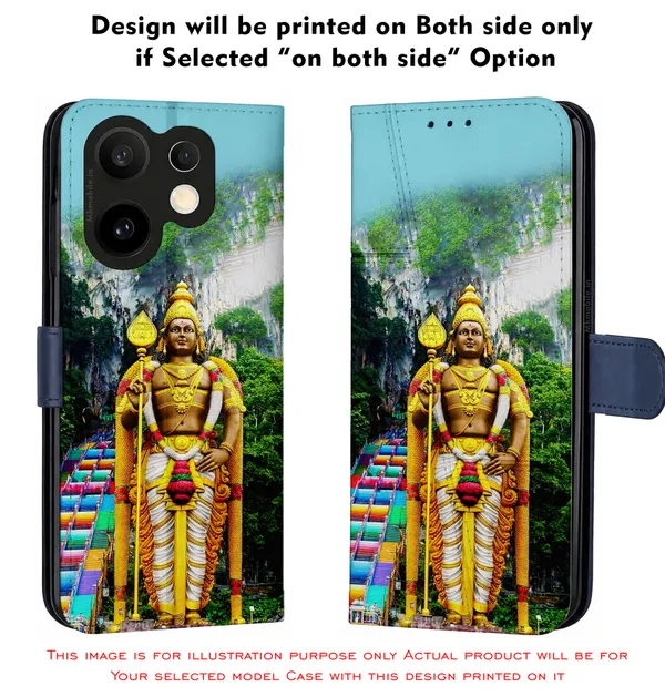 Lord_Murugan_Batu_Caves_Design_Printed_Flip_Case_Cover_With_Camera_Protection_Mk000006_Fcuv