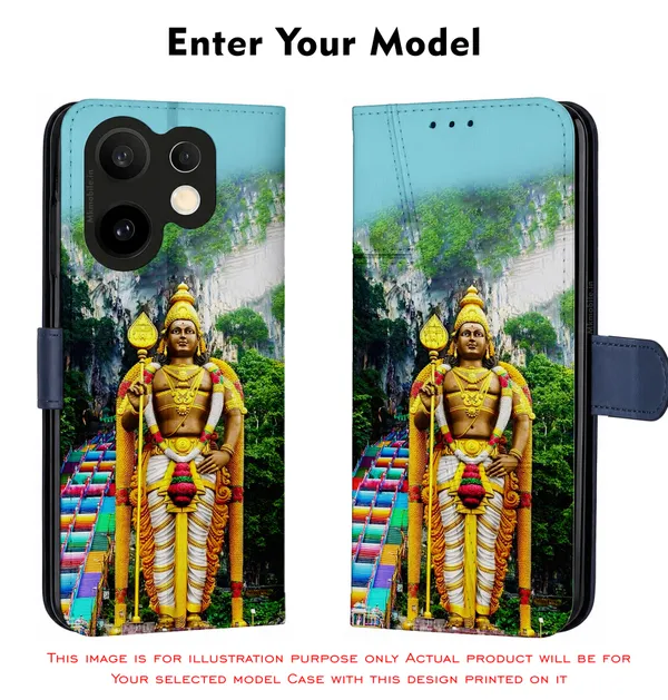 Lord_Murugan_Batu_Caves_Design_Printed_Flip_Case_Cover_With_Camera_Protection_Mk000006_Fcuv