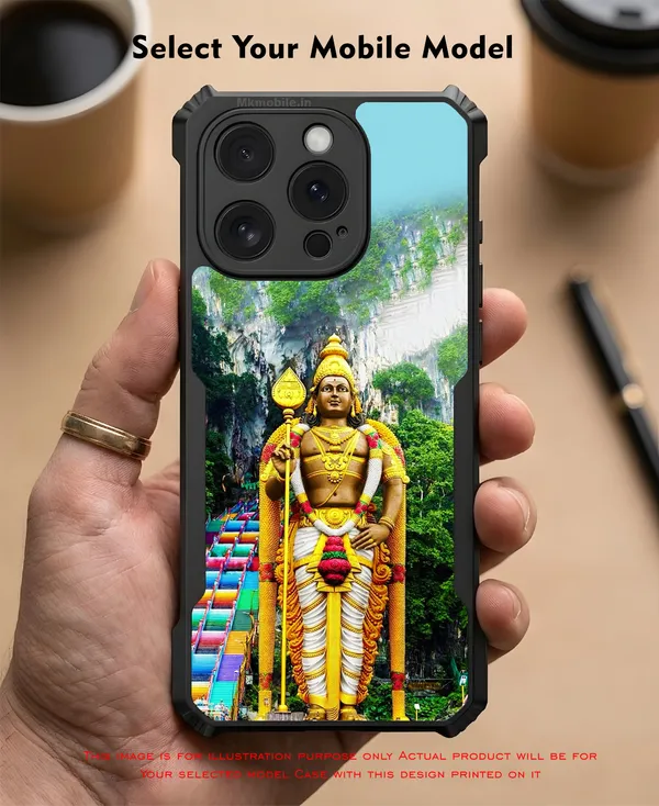 Lord_Murugan_Batu_Caves_Design_Printed_Bumper_Glossy_Back_Case_Cover_With_Camera_Protection_Mk000006_Ip