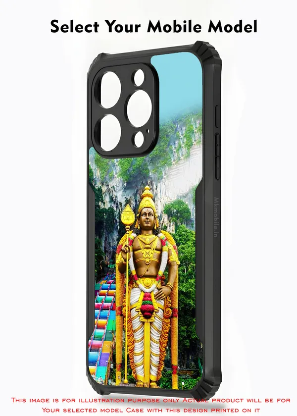 Lord_Murugan_Batu_Caves_Design_Printed_Bumper_Glossy_Back_Case_Cover_With_Camera_Protection_Mk000006_Ip