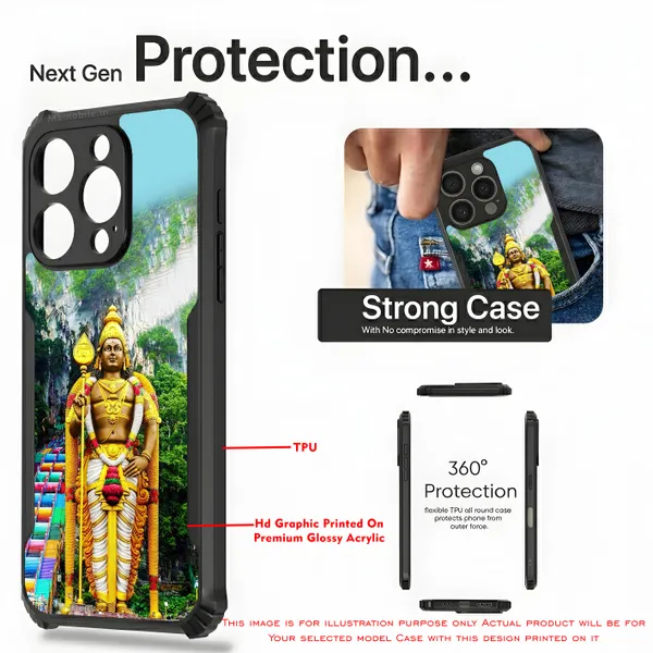 Lord_Murugan_Batu_Caves_Design_Printed_Bumper_Glossy_Back_Case_Cover_With_Camera_Protection_Mk000006_Ip