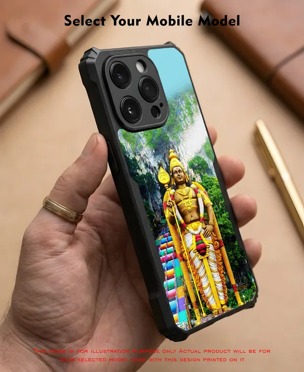 Lord_Murugan_Batu_Caves_Design_Printed_Bumper_Glossy_Back_Case_Cover_With_Camera_Protection_Mk000006_Ip
