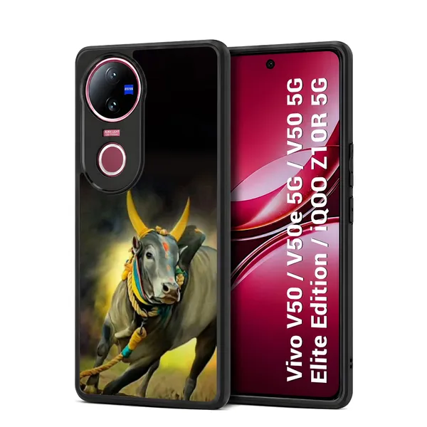 Black_Bull_Design_Printed_Premium_Glossy_Back_Case_Cover_With_Camera_Protection_For_Vivo_V50_/_V50e_/_V50_5g_Elite_Edition_/_iQOO_Z10r_5g_Mk000013_Bx