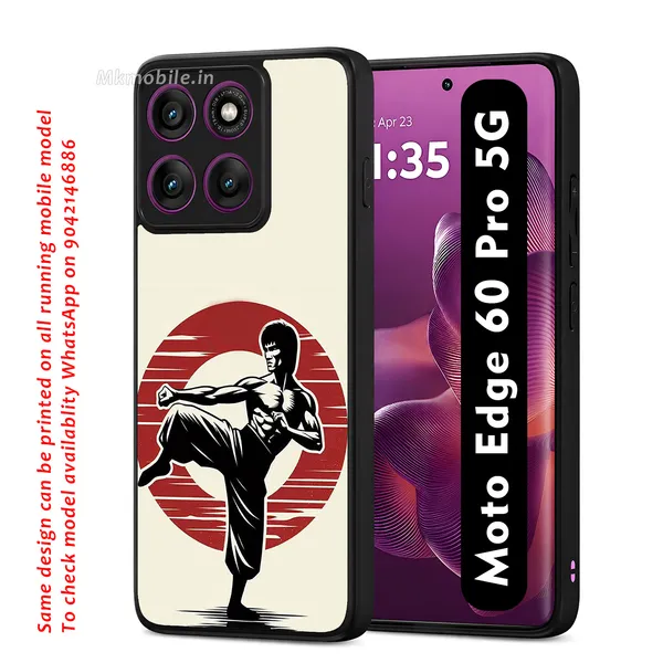 Martial_Arts_Silhouette_Retro_Design_Printed_Premium_Glossy_Back_Case_Cover_With_Camera_Protection_For_Moto_Edge_60_Pro_5G_Mk000014_Bx