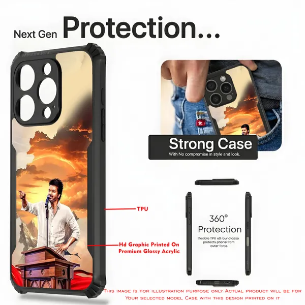 Tvk_Cm_C_Joseph_Vijay_Thalapathy_Design_Printed_Bumper_Glossy_Back_Case_Cover_With_Camera_Protection_Mk000016_Ip