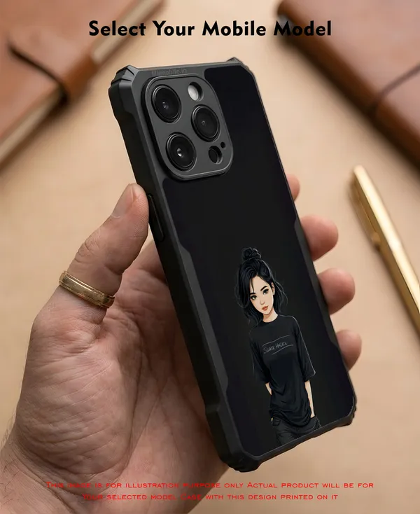 Black_Design_Printed_Anime_Girl_Design_Printed_Bumper_Glossy_Back_Case_Cover_With_Camera_Protection_Mk000019_Ip