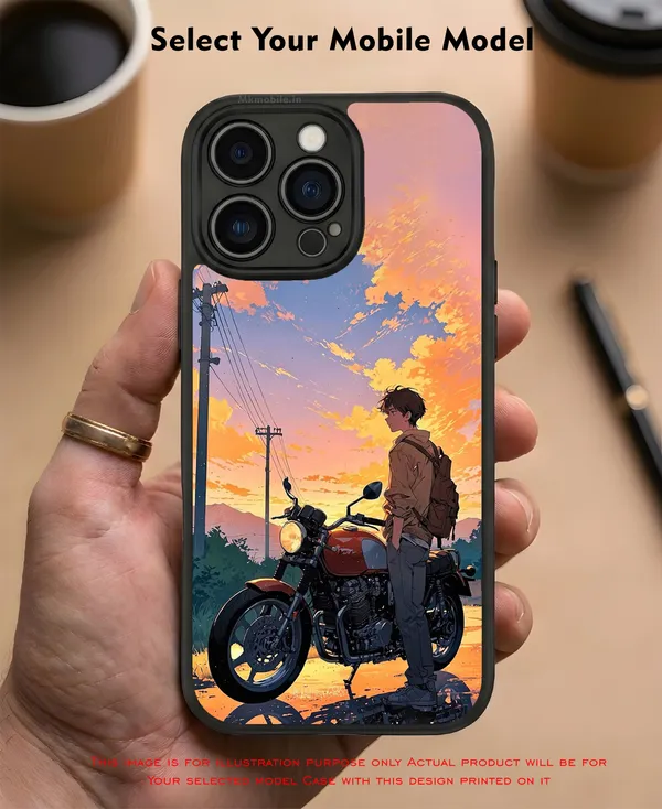 Anime_Sunset_Motorcycle_Rider_Design_Printed_Premium_Glossy_Back_Case_Cover_With_Camera_Protection_Mk000023_Bx