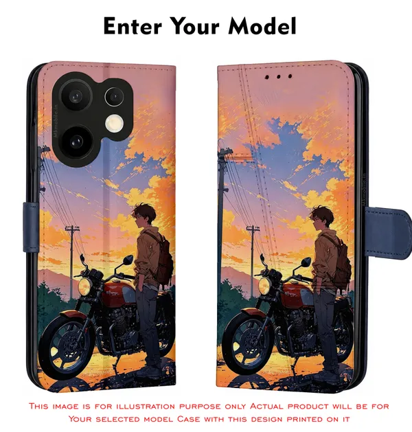 Anime_Sunset_Motorcycle_Rider_Design_Printed_Flip_Case_Cover_With_Camera_Protection_Mk000023_Fcuv