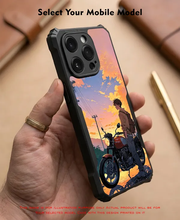 Anime_Sunset_Motorcycle_Rider_Design_Printed_Bumper_Glossy_Back_Case_Cover_With_Camera_Protection_Mk000023_Ip