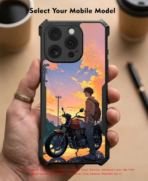 Anime_Sunset_Motorcycle_Rider_Design_Printed_Bumper_Glossy_Back_Case_Cover_With_Camera_Protection_Mk000023_Ip