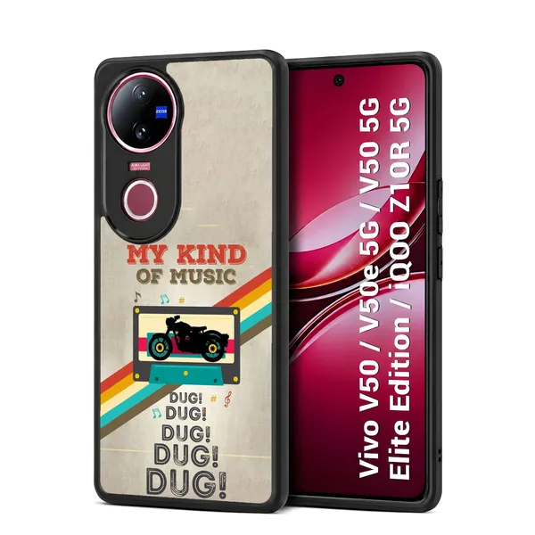 My_Kind_Of_Music_Dug_Dug_Design_Printed_Premium_Glossy_Back_Case_Cover_With_Camera_Protection_For_Vivo_V50_/_V50e_/_V50_5g_Elite_Edition_/_iQOO_Z10r_5g_Mk000037_Bx