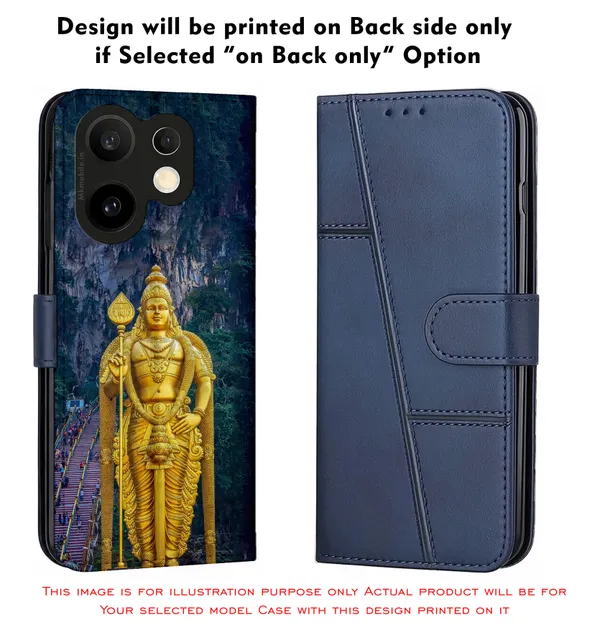 Lord_Murugan_Statue_Batu_Caves_Design_Printed_Flip_Case_Cover_With_Camera_Protection_Mk000040_Fcuv
