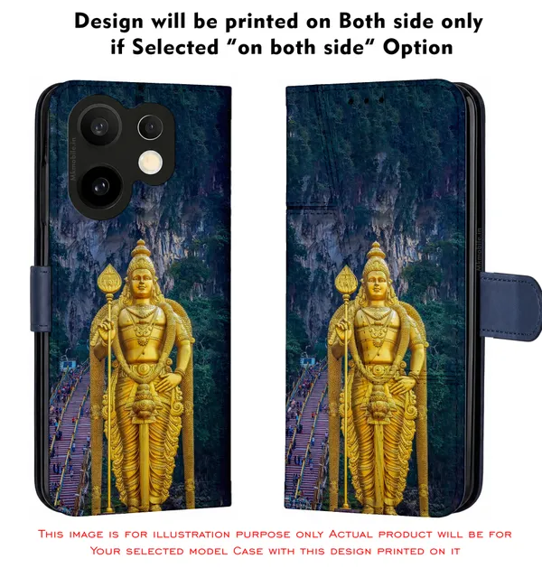 Lord_Murugan_Statue_Batu_Caves_Design_Printed_Flip_Case_Cover_With_Camera_Protection_Mk000040_Fcuv
