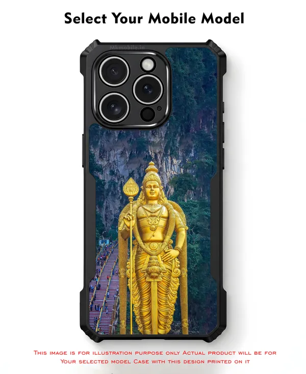 Lord_Murugan_Statue_Batu_Caves_Design_Printed_Bumper_Glossy_Back_Case_Cover_With_Camera_Protection_Mk000040_Ip