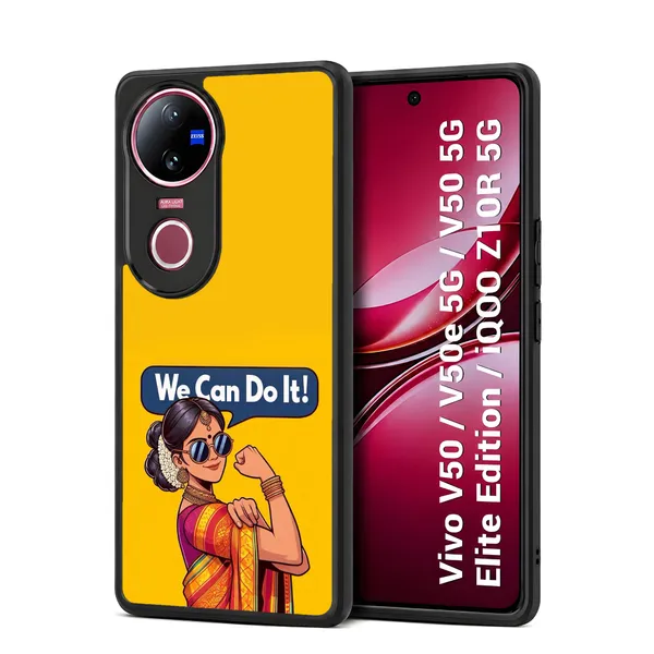 You_Can_Do_It_Yellow_Graphic_Girl_Design_Printed_Premium_Glossy_Back_Case_Cover_With_Camera_Protection_For_Vivo_V50_/_V50e_/_V50_5g_Elite_Edition_/_iQOO_Z10r_5g_Mk000041_Bx