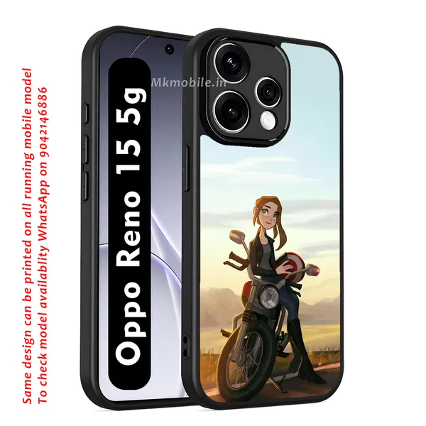 Illustrated_Character_Girl_On_Bike_Design_Printed_Premium_Glossy_Back_Case_Cover_With_Camera_Protection_For_OPPO_RENO_15_5g_Mk000043_Bx