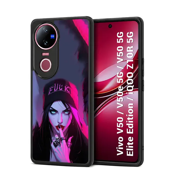Edgy_Graphic_Anime_Girl_Design_Printed_Premium_Glossy_Back_Case_Cover_With_Camera_Protection_For_Vivo_V50_/_V50e_/_V50_5g_Elite_Edition_/_iQOO_Z10r_5g_Mk000048_Bx