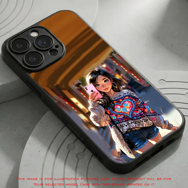 Boho_Cartoon_Girl_Design_Printed_Premium_Glossy_Back_Case_Cover_With_Camera_Protection_Mk000050_Bx