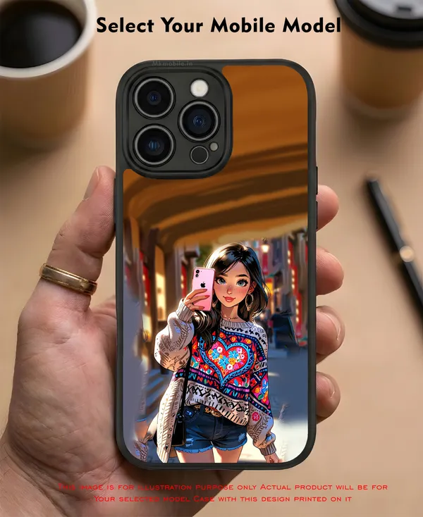 Boho_Cartoon_Girl_Design_Printed_Premium_Glossy_Back_Case_Cover_With_Camera_Protection_Mk000050_Bx