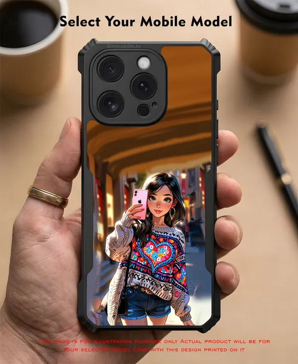 Boho_Cartoon_Girl_Design_Printed_Bumper_Glossy_Back_Case_Cover_With_Camera_Protection_Mk000050_Ip