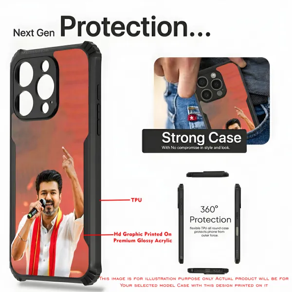 Tvk_Cm_C_Joseph_Vijay_Thalapathy_Design_Printed_Bumper_Glossy_Back_Case_Cover_With_Camera_Protection_Mk000051_Ip