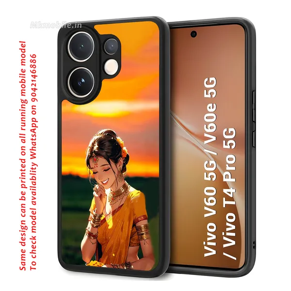 Girl_On_Saree_Illustrated_Design_Printed_Premium_Glossy_Back_Case_Cover_With_Camera_Protection_For_Vivo_V60_5G_/_V60e_/_T4_Pro_5G_Mk000052_Bx