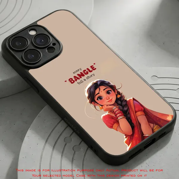 Beige_Illustrated_Bangle_Story_Design_Printed_Premium_Glossy_Back_Case_Cover_With_Camera_Protection_Mk000053_Bx