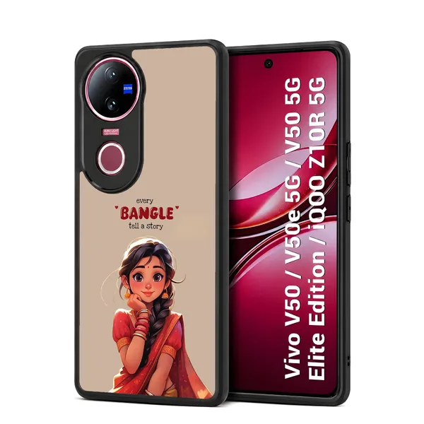 Beige_Illustrated_Bangle_Story_Design_Printed_Premium_Glossy_Back_Case_Cover_With_Camera_Protection_For_Vivo_V50_/_V50e_/_V50_5g_Elite_Edition_/_iQOO_Z10r_5g_Mk000053_Bx