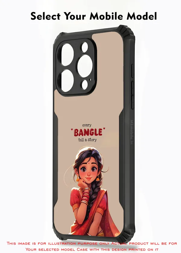 Beige_Illustrated_Bangle_Story_Design_Printed_Bumper_Glossy_Back_Case_Cover_With_Camera_Protection_Mk000053_Ip
