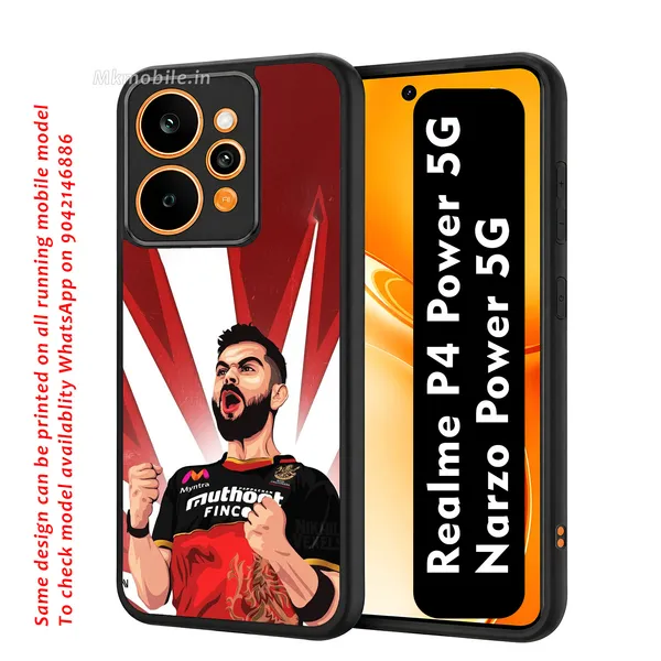 Rcb_Virat_Kohli_Player_Graphic_Design_Printed_Premium_Glossy_Back_Case_Cover_With_Camera_Protection_For_Realme_P4_Power_5G_/_Narzo_Power_5G_Mk000059_Bx