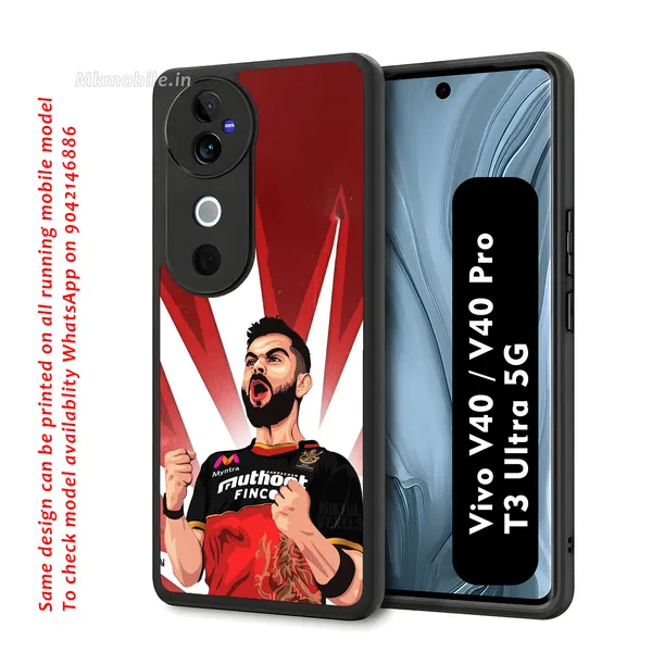 Rcb_Virat_Kohli_Player_Graphic_Design_Printed_Premium_Glossy_Back_Case_Cover_With_Camera_Protection_For_Vivo_V40_5G_/_V40_Pro_5G_/_T3_Ultra_5G_Mk000059_Bx