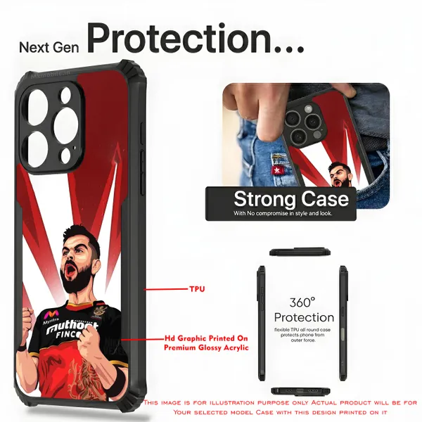 Rcb_Virat_Kohli_Player_Graphic_Design_Printed_Bumper_Glossy_Back_Case_Cover_With_Camera_Protection_Mk000059_Ip