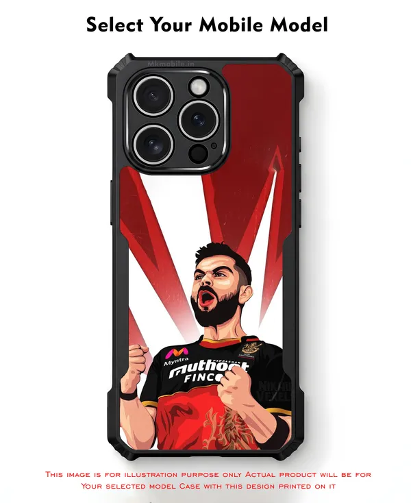 Rcb_Virat_Kohli_Player_Graphic_Design_Printed_Bumper_Glossy_Back_Case_Cover_With_Camera_Protection_Mk000059_Ip