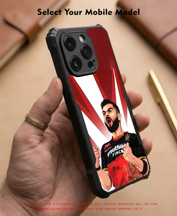 Rcb_Virat_Kohli_Player_Graphic_Design_Printed_Bumper_Glossy_Back_Case_Cover_With_Camera_Protection_Mk000059_Ip
