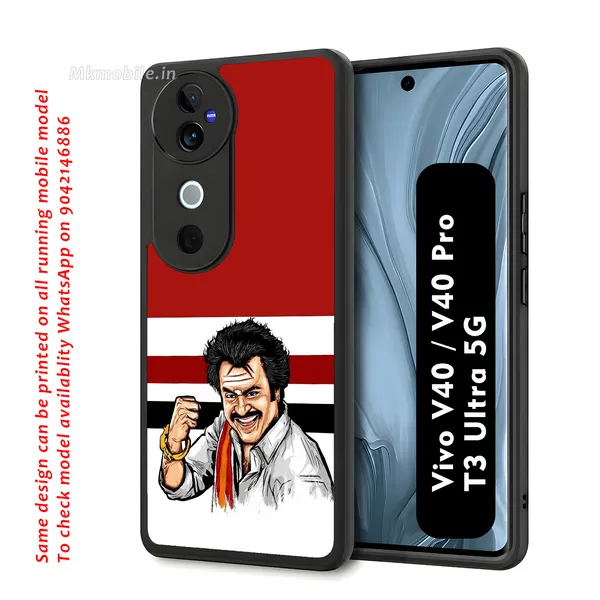Rajinikanth_Red_Graphic_Design_Printed_Premium_Glossy_Back_Case_Cover_With_Camera_Protection_For_Vivo_V40_5G_/_V40_Pro_5G_/_T3_Ultra_5G_Mk000060_Bx
