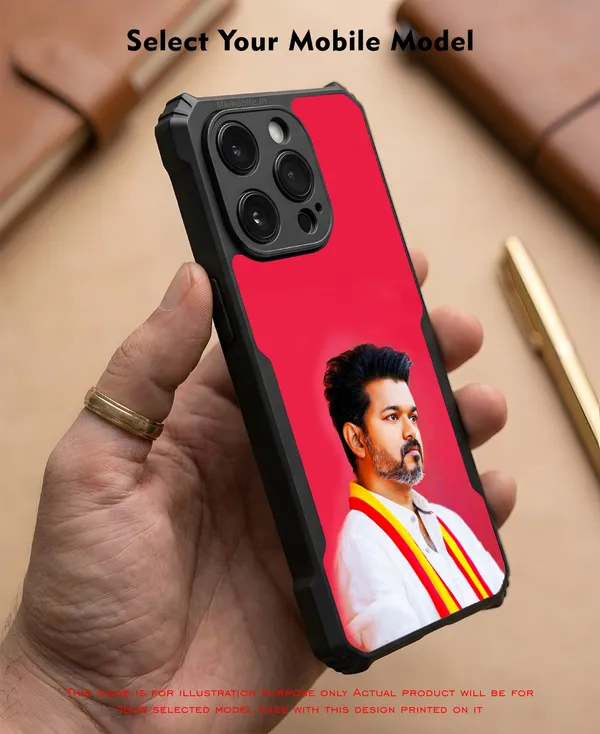 Tvk_Cm_C_Joseph_Vijay_Thalapathy_Design_Printed_Bumper_Glossy_Back_Case_Cover_With_Camera_Protection_Mk000063_Ip